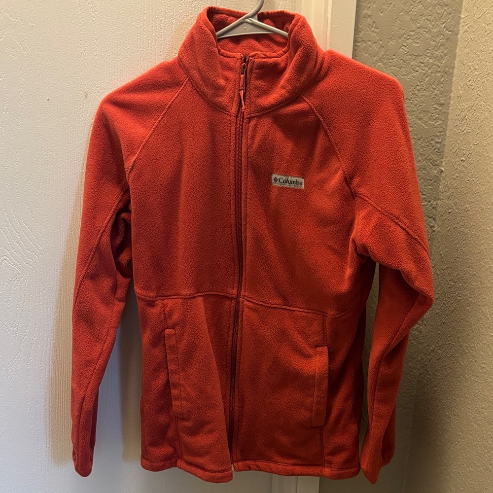 Columbia Vibrant Orange Full-Zip Fleece